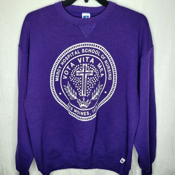Vintage Russell Athletic Mercy Hospital School of Nursing Sweatshirt Size XL - Picture 1 of 8